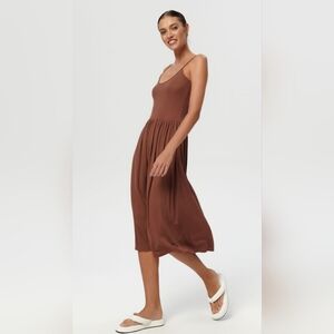 NWOT Sinsay Brown Sleeveless Summer Dress Size S